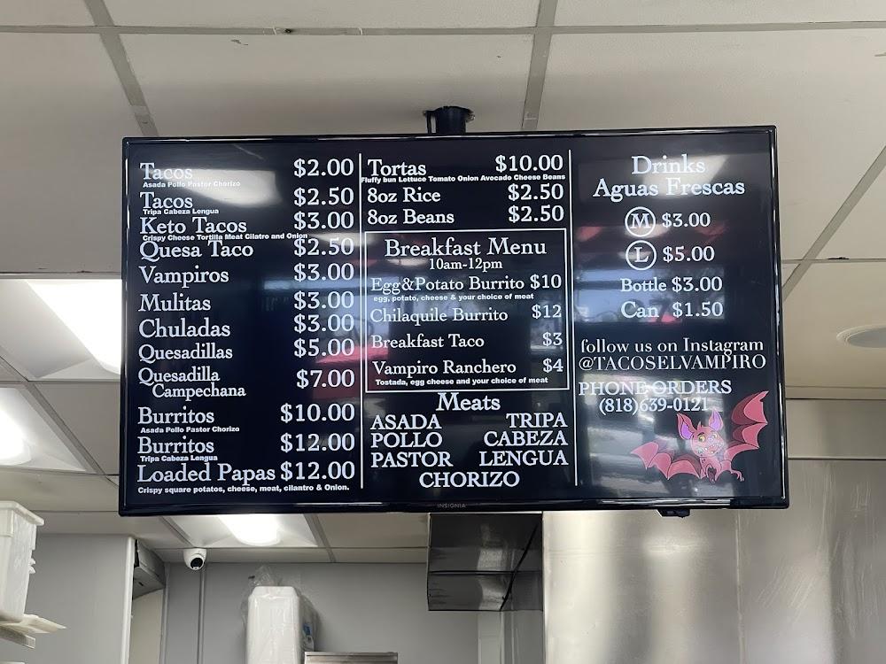 Tacos El Vampiro Burrito
